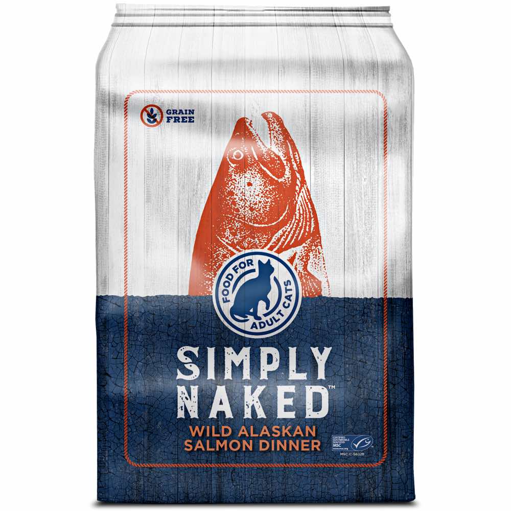 Simply Naked Wild Alaskan Salmon Dinner Grain-Free Adult Dry Cat Food (Exp Aug 2025)
