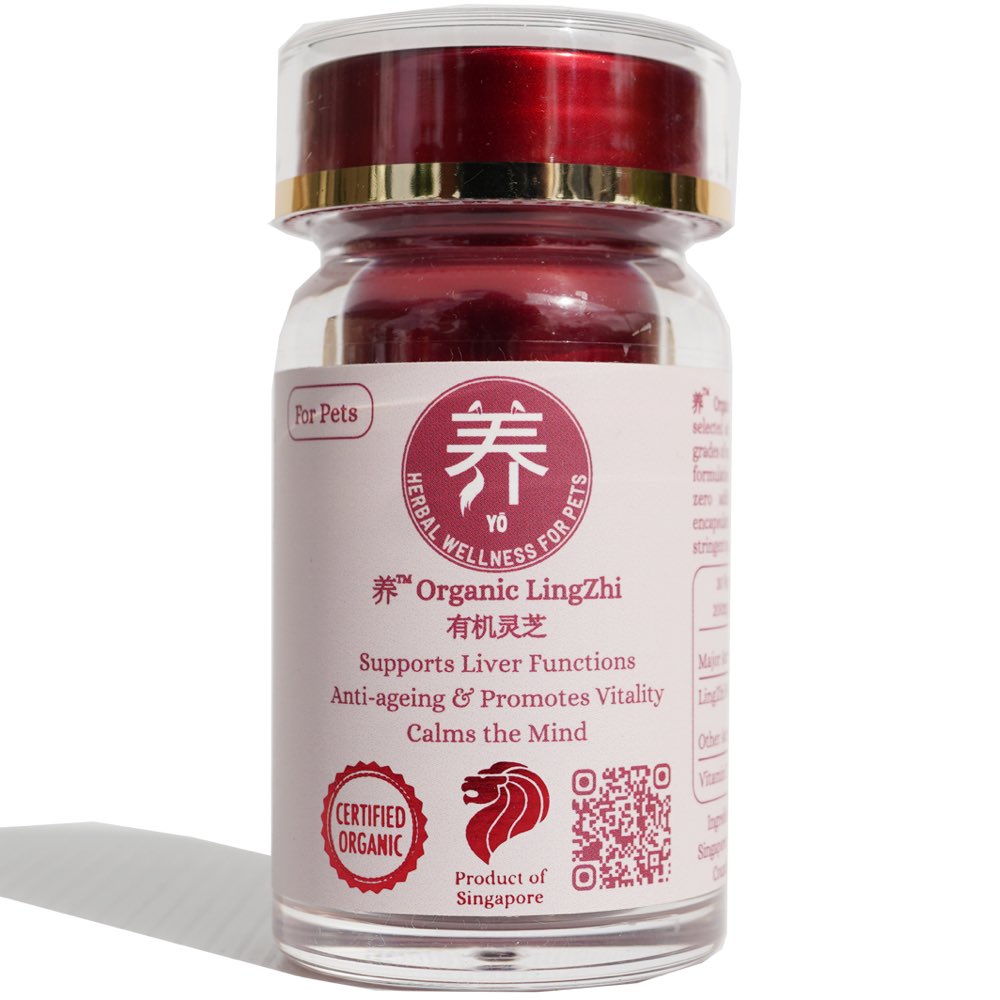 Yo Organic Lingzhi Herbal Supplements For Cats & Dogs 30c (Exp Feb 2026)